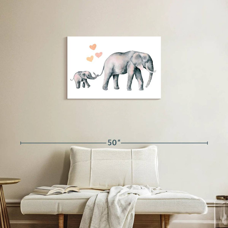 Mon amour d'éléphant, H 20 po x l 30 po