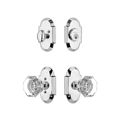 Nostalgic Warehouse Cottage Entry Set with Waldorf Crystal Knob