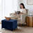 23.6" W Rectangle Upholstered Storage Ottoman-15519180