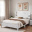 Lit plateforme de style rétro avec support en lattes de bois-1199869602-1199869605