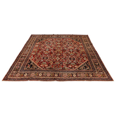 11x12 Red and Multicolor Turkish Oushak Rug