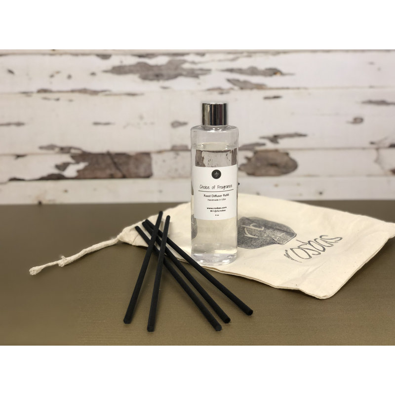 Scented Reed Diffuser Refill Set, Black, Lavender