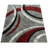 Ultan Abstract Grey/Red Area Rug-1408099446