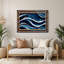Art mural en métal bleu-203392985