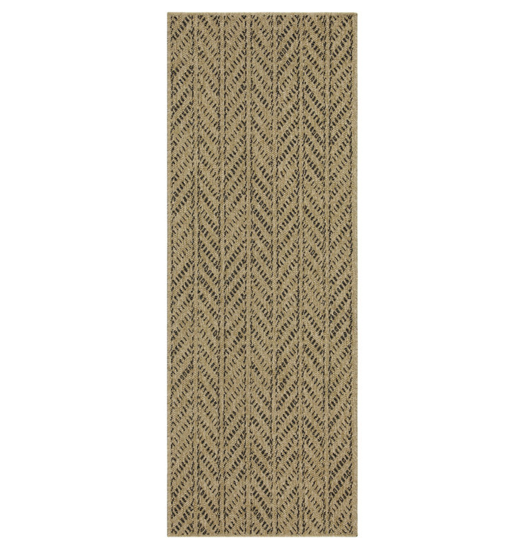 Jute And Black Indoor/Outdoor Area Rug (7 Ft. 10 In. X 10 Ft. 3 In.), Rectangle 7'10" x 10'3"