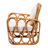 Carrin Bohemian Light Honey Rattan Arm Chair