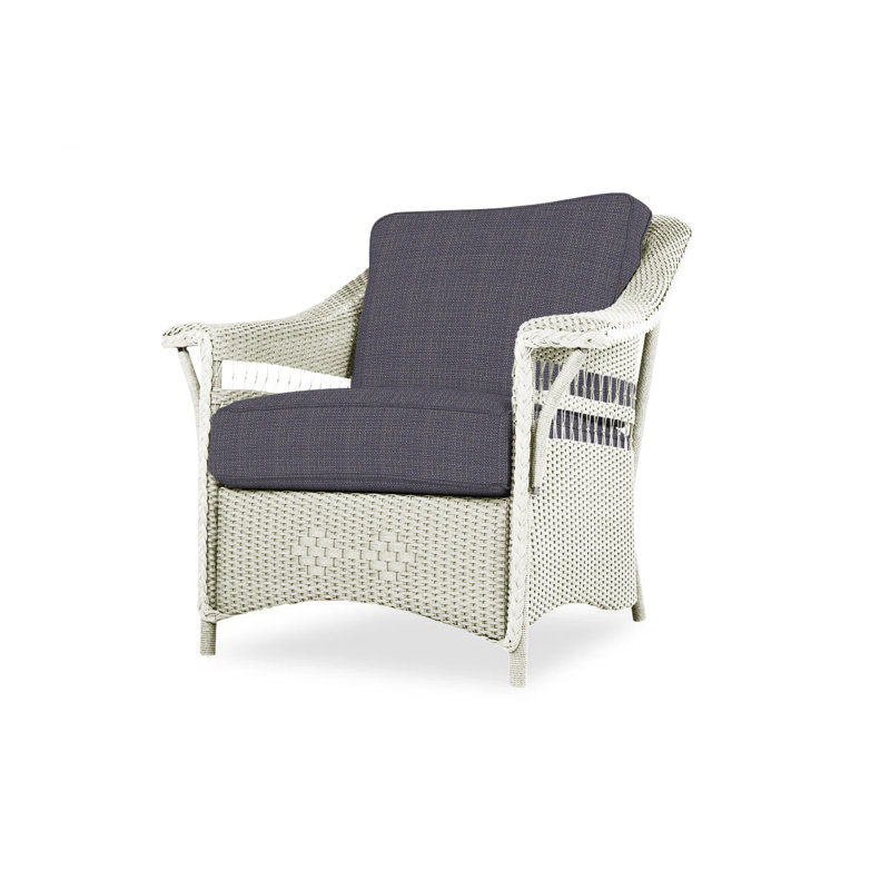 Nantucket Outdoor Lounge Chair, Beach Navy, Mink