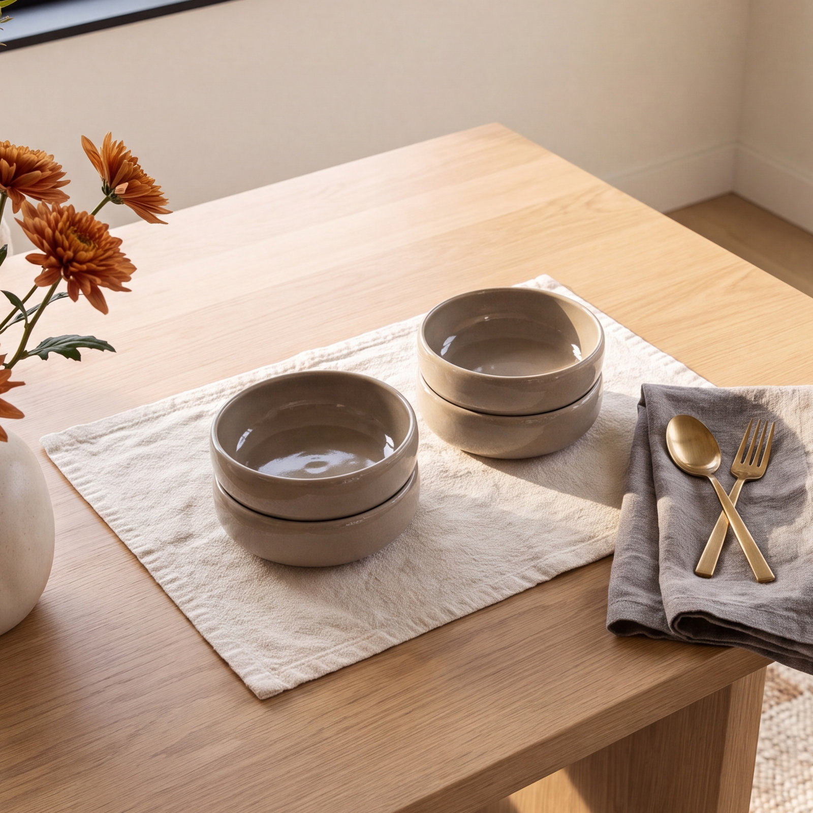 Borgen Stoneware Dessert Bowl, Desert