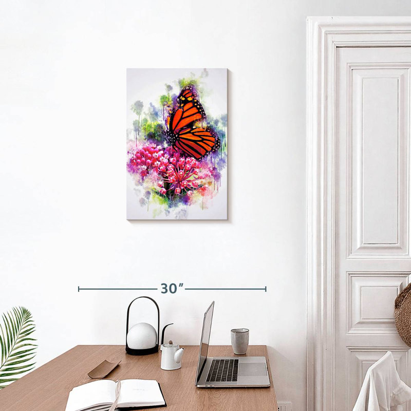 Papillon monarque Brampt Garden, H 24 po x l 16 po