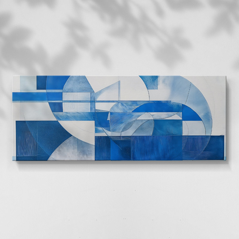 Abstrait, série CLCL-III, toile tendue avec châssis, prête à être accrochée, H 12 po x l 30 po