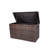 320 Gallon Brown Large All-Weather Wicker Outdoor Storage Deck Box with Aluminum Frame, Waterproof Liner and Dual Gas Lifts-115593827