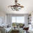 36 Inch Modern Retractable Chandelier Ceiling Fan With Lights And Remote, Silent DC Motor LED Dimmable DIY Shade Ceiling Fan-1861073520-1861073533