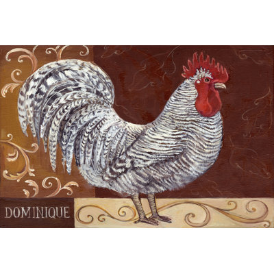 Rustic Roosters I by Theresa Kasun - Wrapped Canvas Art Prints