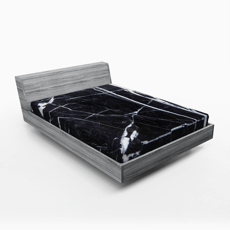 Microfiber Abstract Fitted Sheet, Full Fitted Sheet