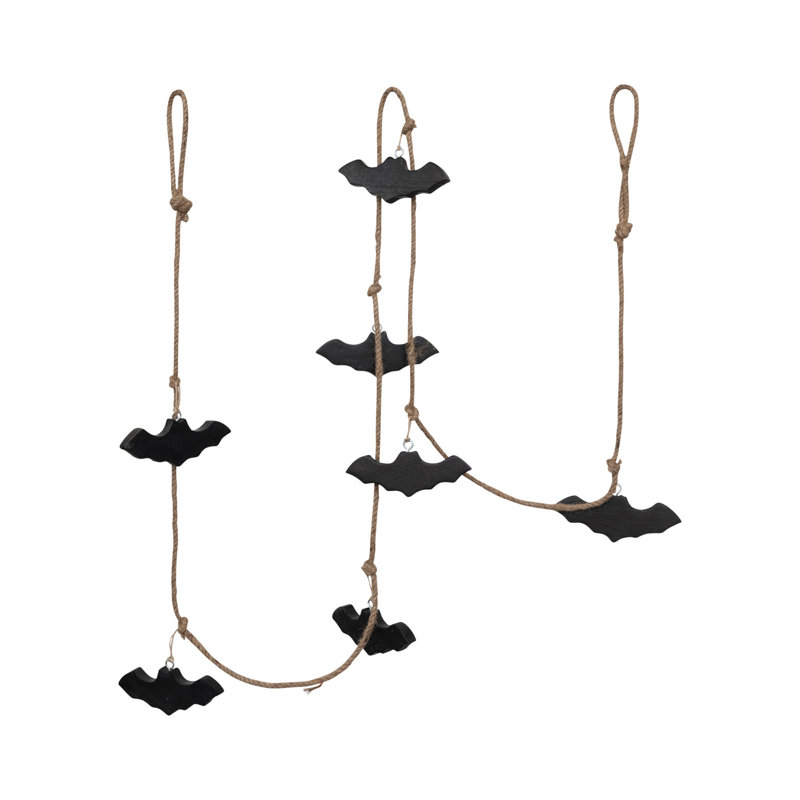 Mango Wood And Jute Rope Bats Garland