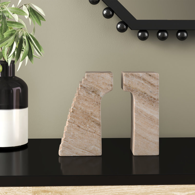 Baleine Modern & Contemporary Stone Bookends