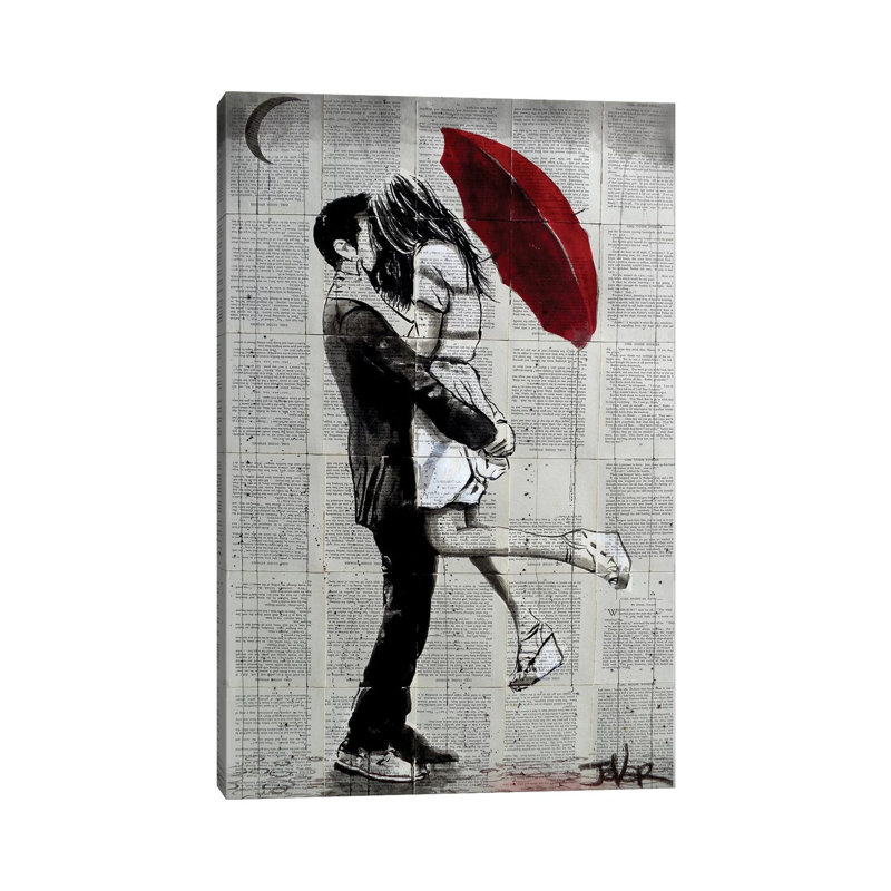 Forever Romantics by Loui Jover - Wrapped Canvas Panoramic Painting, 20.32 cm H x 30.48 cm W