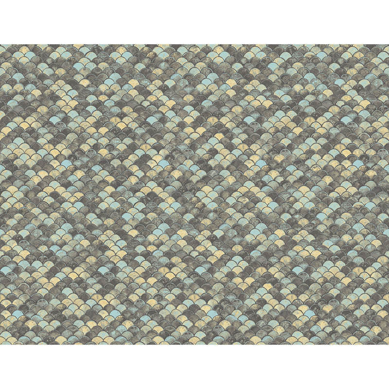 Papier peint Ivy Bronx Designs, Pistache métallique
