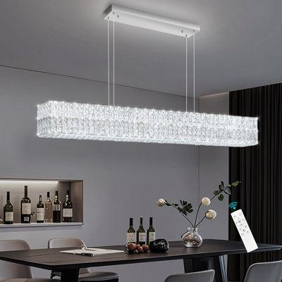 47 Inch Long Light Crystal Chandelier
