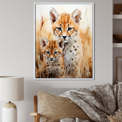 Portrait de prairie tranquille de guépard - Art mural animal léopard / guépard