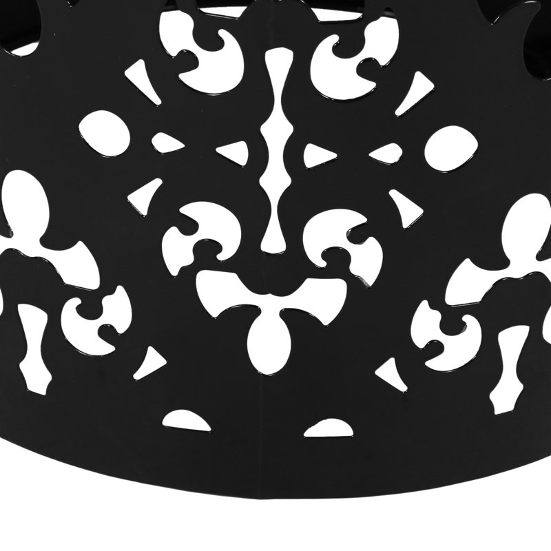 Table de bout d'extérieur en métal, 1, Noir