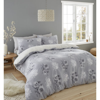 Cosy Painterly Floral Duvet Cover Set