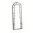 Retro Arched Ironwork Frame Explosion-Proof Full-Length Mirror-1412277331