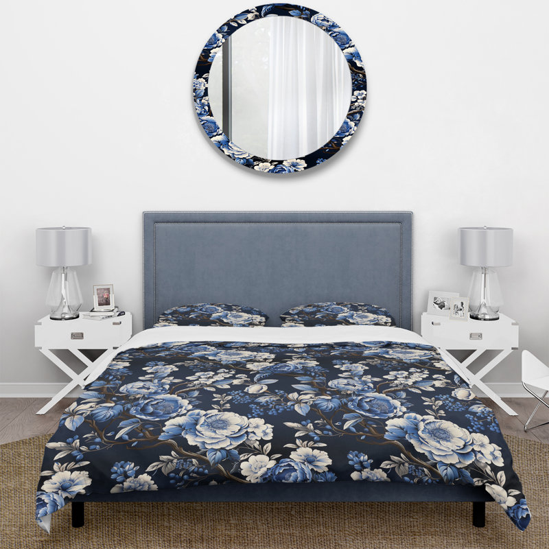 Ensemble de housse de couette Cobalt, Housse de couette pour très grand lit et 2 très