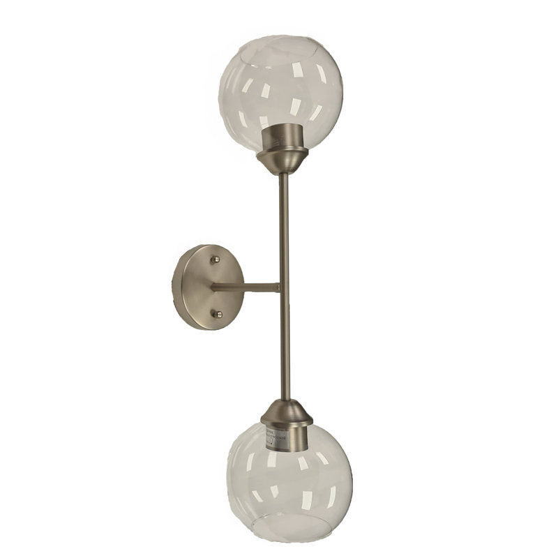 Fuiloro Armed Sconce, Satin Nickel