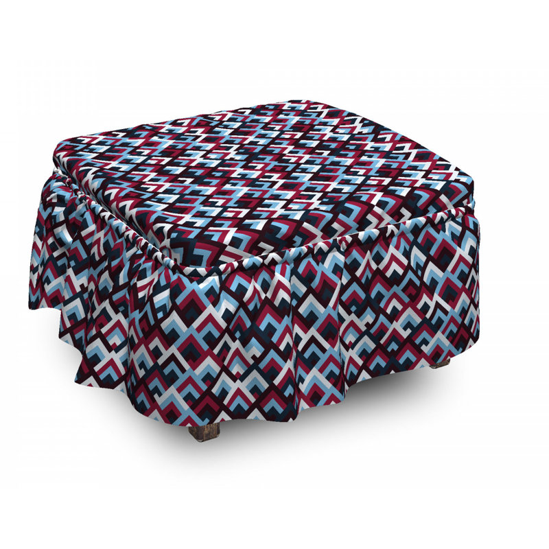 Box Cushion Ottoman Slipcover