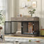 Grande caisse de style Chesterle avec 2 tiroirs et cloison pour chien