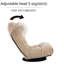 Fauteuil inclinable pour le balcon - réglable avec 3 sections de dossier et 14 sections de tête, siège à ressorts intégré, dossier ergonomique confortable de style japonais à dossier simple, 360