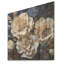 Blanc, bleu, minimalisme, œillets I - œillets, art mural sur bois de pin naturel-725286228