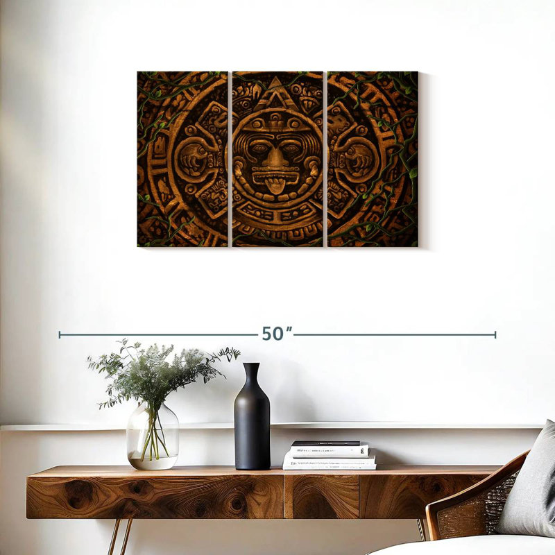 Kerner Aztec Symbol, 20" H x 33" W