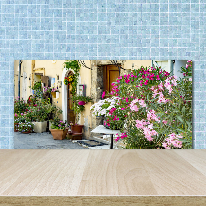 Liosbel 50cm W x 100cm L Glass Peel and Stick Panel