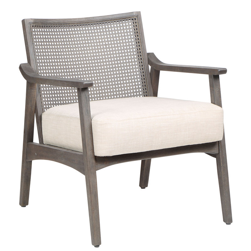 Hanah 25" Wide Arm Chair, Gray