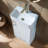 Bellantoni 18'' White Small Single Bathroom Vanity with Ceramic Top