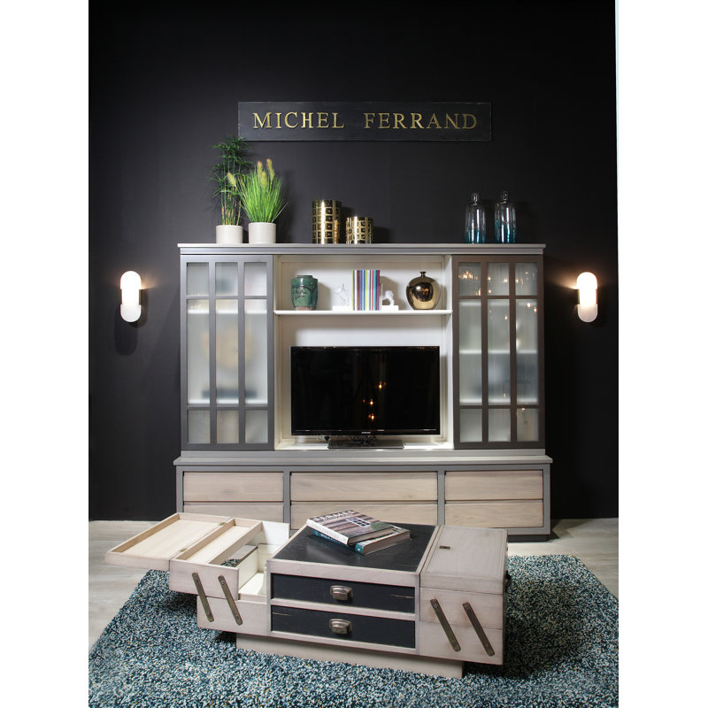 Symbiose Solid Wood Entertainment Center