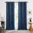 Foil Printed Constellation Pattern Blackout Grommet Curtains (Set of 4)-106635001-106635002