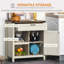 Buffet Cabinet, armoire de cuisine rustique avec porte de grange rustique