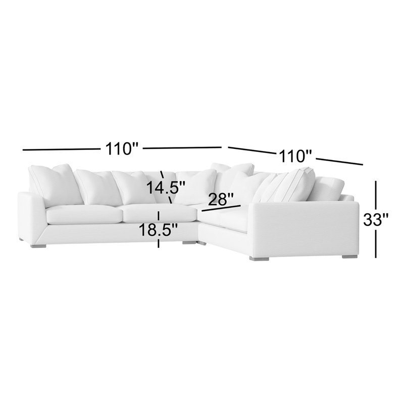 Nicolette Sectional Collection, Akiko Graphite Performance 5534-011, Aged Gray