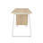 Regeani Solid Wood Steel Computer Desk
