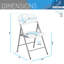 Chaises pliantes en granit blanc - Ensemble de 4