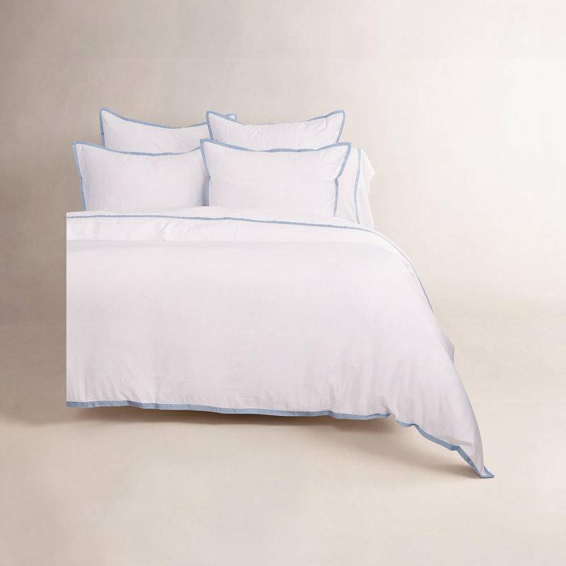 Langston Duvet Cover, French Blue, King Duvet Cover + 2 King Shams