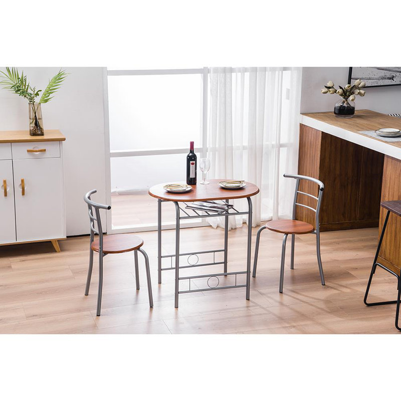 Houchin 2 - Person Four Leg Dining Set, Light Brown