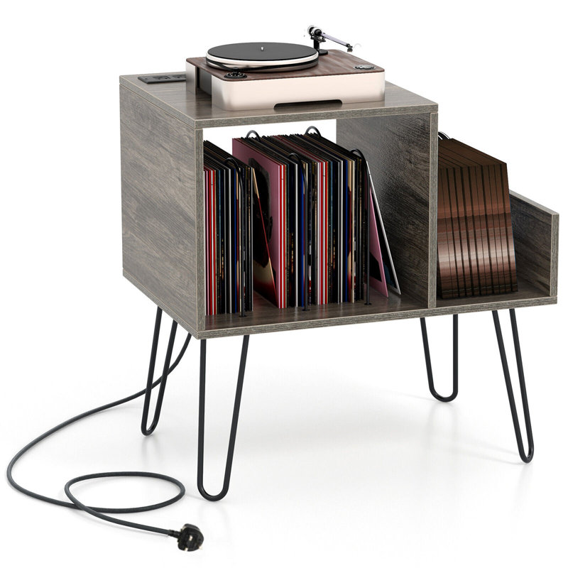 67 cm H Media Shelves, Grey