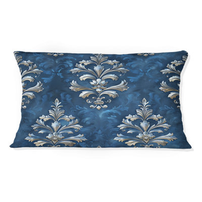 Coussin lombaire glamour à imprimé damassé I - Glam