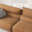 Canapé modulaire brun en polyester-62191075