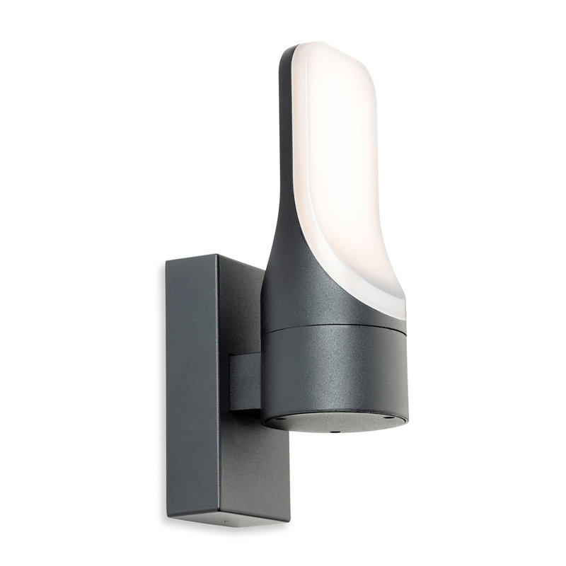 20.5 cm H Hardwired Integrated LED Outdoor Armed Sconce