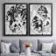 «Ocean Inkblot III», ensemble de 2 reproductions de cadres rectangulaires sur toile-1032070312-1032070317